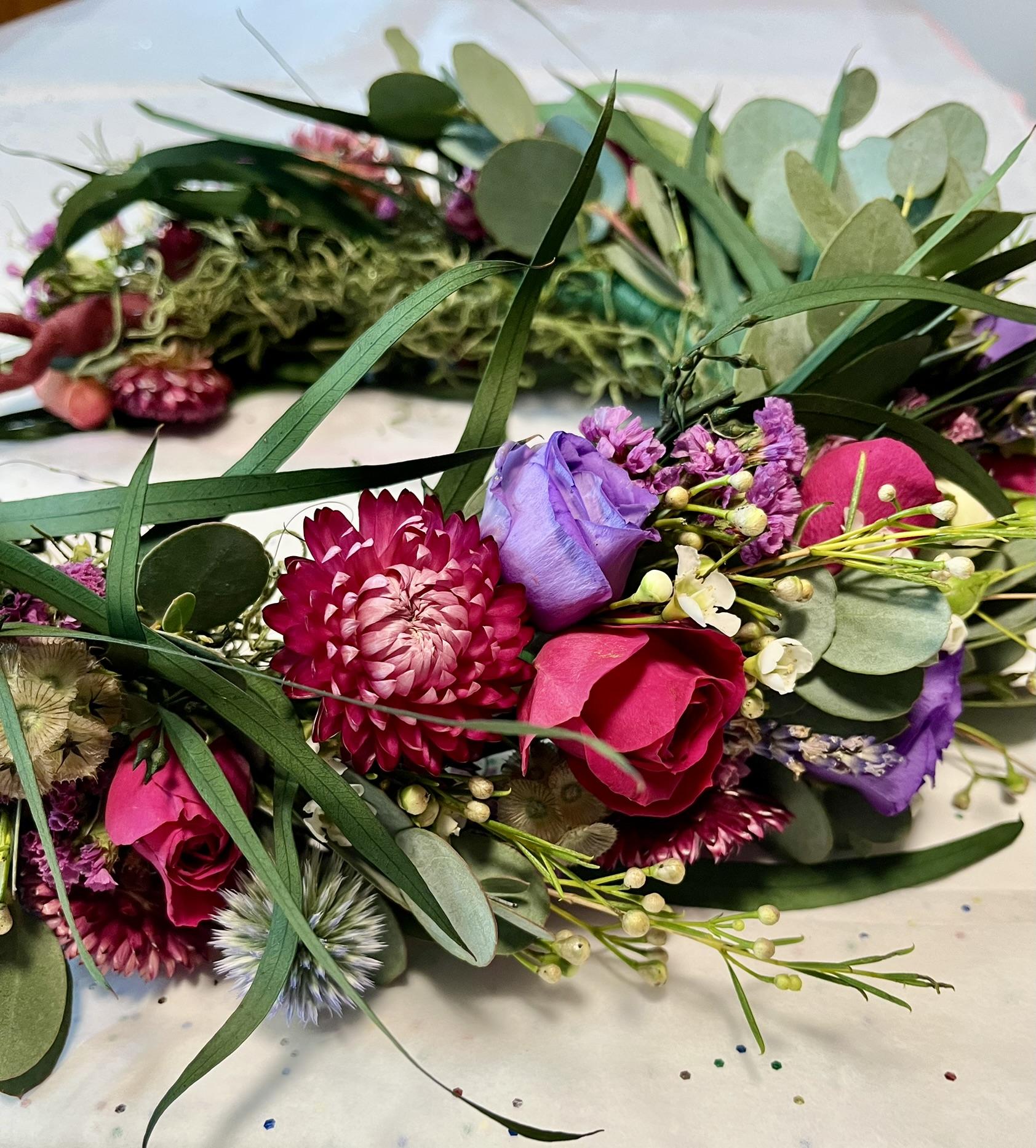 Deluxe Fresh Flower Crown - Image 2