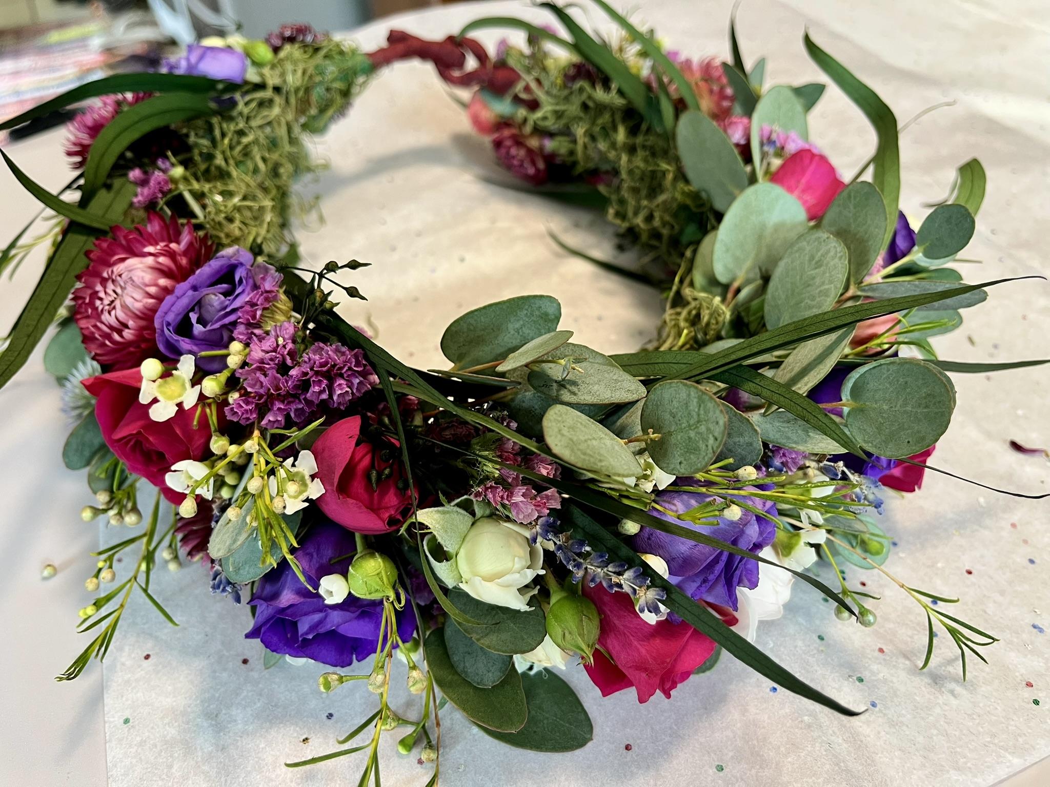 Deluxe Fresh Flower Crown - Image 6