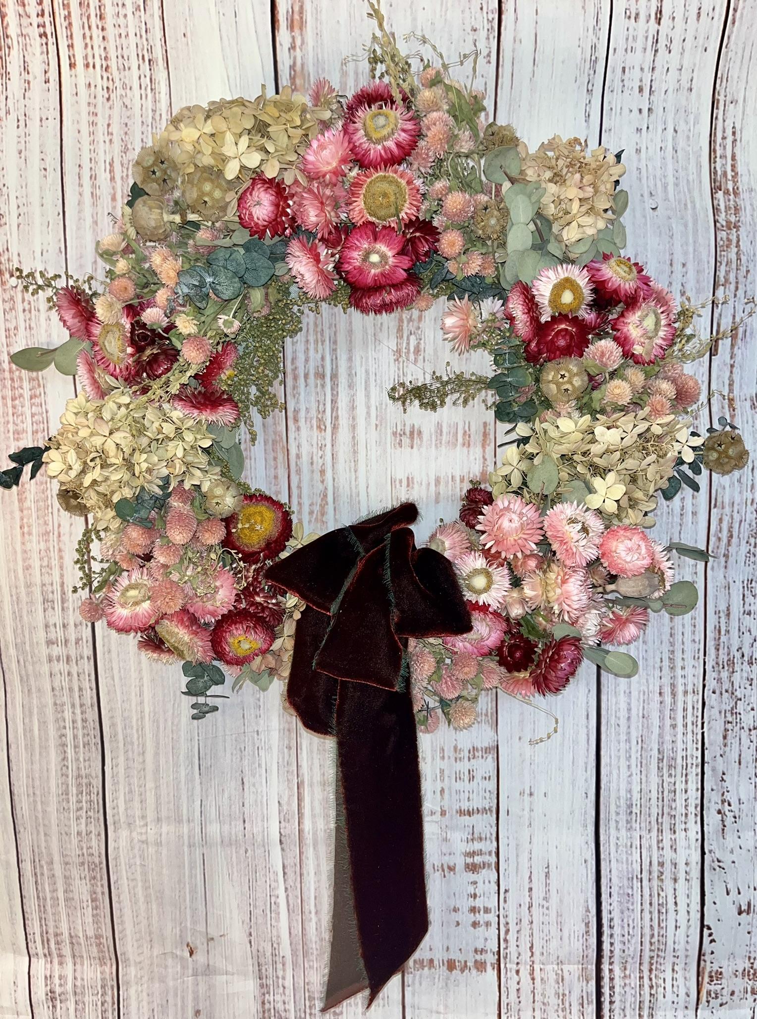 Everlasting Dried Flower Wreath