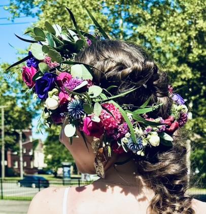 Deluxe Fresh Flower Crown - Image 9