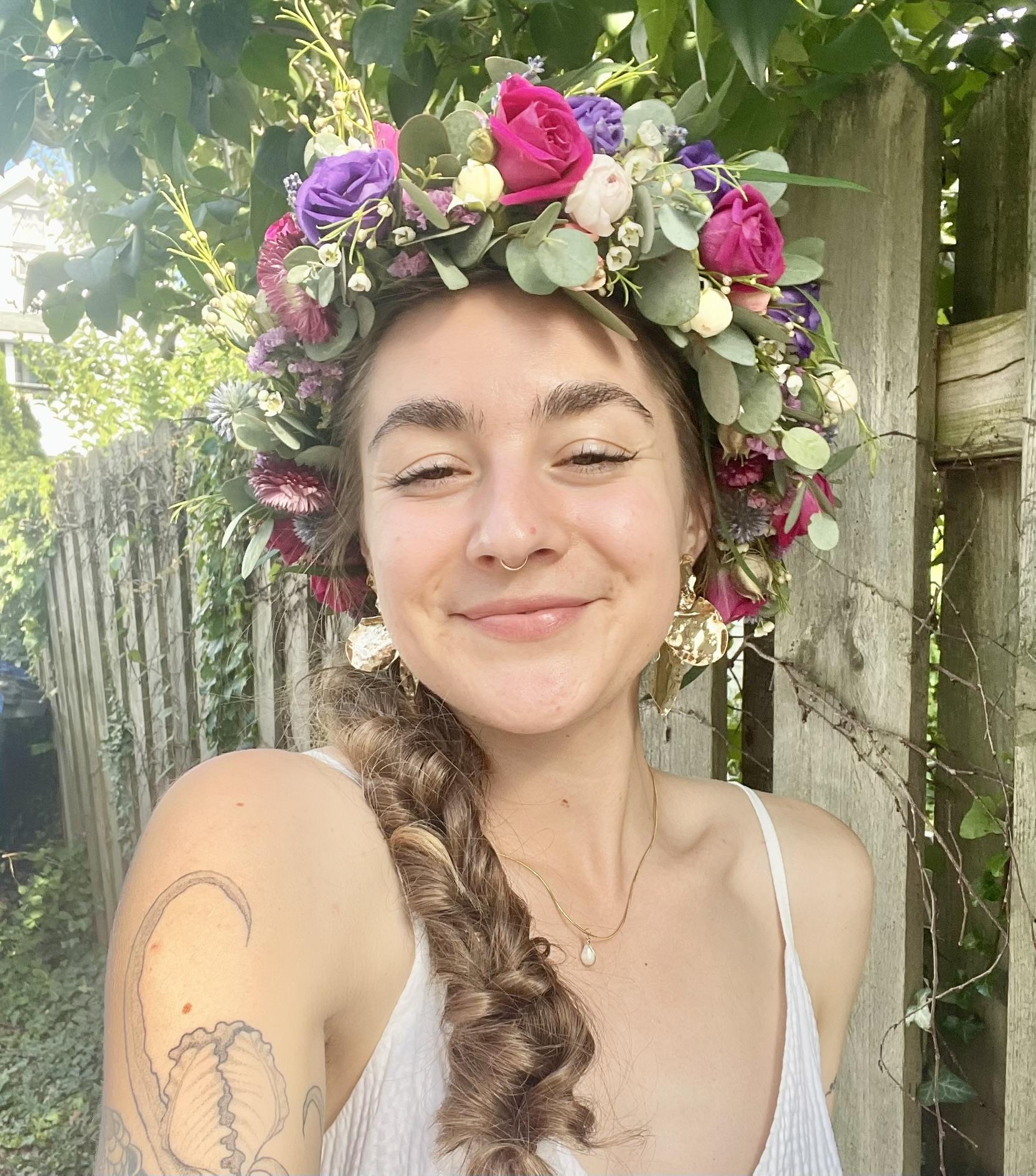 Deluxe Fresh Flower Crown